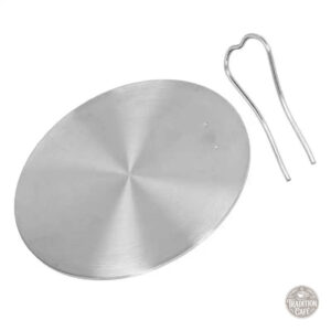 Plaque en inox pour systèmes de cuisson à induction