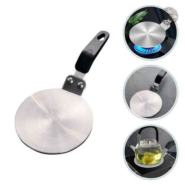 Accessoire induction en acier inoxydable, plaque adaptée