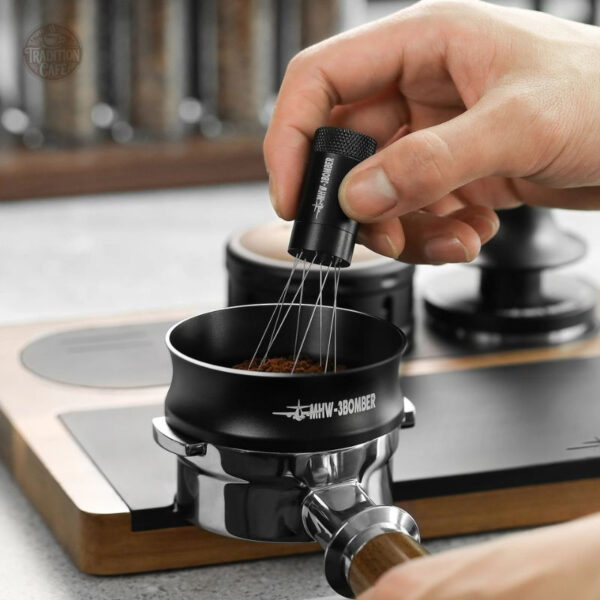 Accessoire café : anneau noir pour dosage magnétique