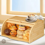 Conteneur à biscuits en bambou pour un rangement élégant