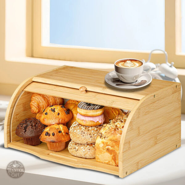 Conteneur à biscuits en bambou pour un rangement élégant