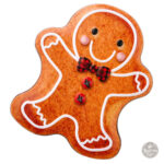 Rangement à biscuits en métal, forme ludique de bonhomme