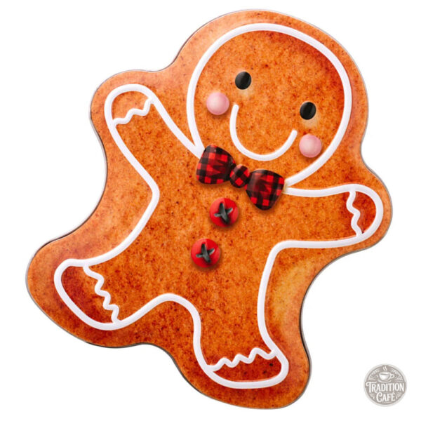Rangement à biscuits en métal, forme ludique de bonhomme