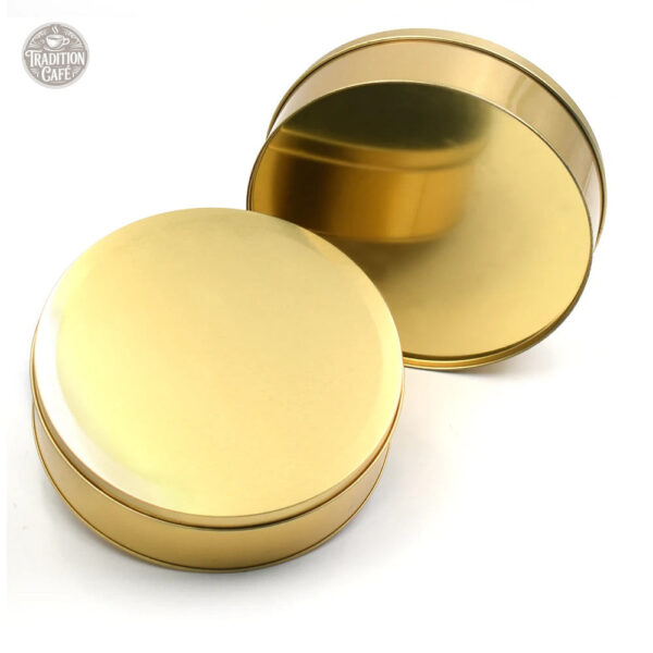 Accessoire de cuisine : Boite à Biscuit dorée et décorative