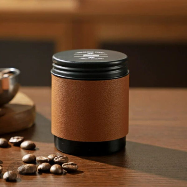 Rangement café pratique en similicuir