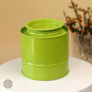 Boite en Fer Verte au Design Élégant