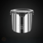 Boite inox argentée design et élégante