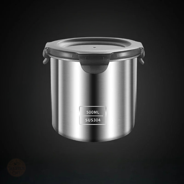 Boite inox argentée design et élégante