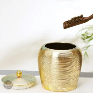 Boite Japonaise dorée pour rangement décoratif