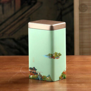 Boite à thé rectangle au design traditionnel chinois
