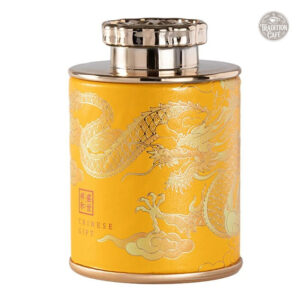 Boite à thé décorative en métal, motif dragon