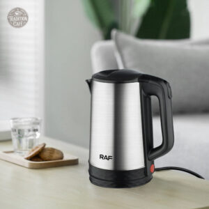 Bouilloire inox argentée pour une ébullition rapide
