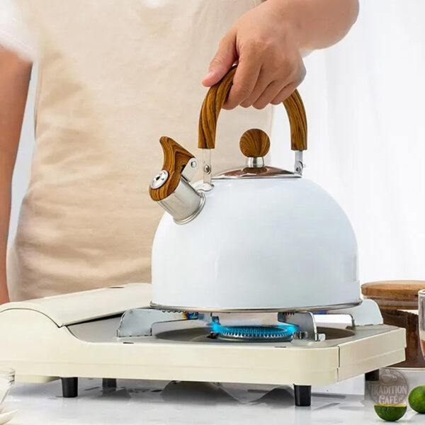 Bouilloire en acier inoxydable pour une utilisation pratique