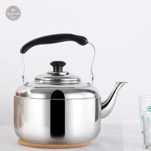 Bouilloire en acier inoxydable argentée 1L