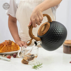 Accessoire de cuisine : bouilloire inox à sifflet