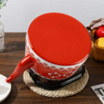Bouilloire Classique Rouge et Blanche
