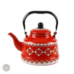Bouilloire Design Rouge et Blanc