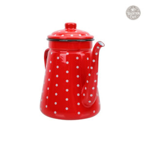 Bouilloire Rouge à Pois Blancs