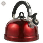 Bouilloire Sifflante en Rouge, design élégant et pratique
