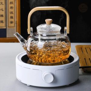 Théière en verre transparent pour infusion parfaite