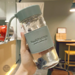 Bouteille Infuseur Écologique en Verre Transparent