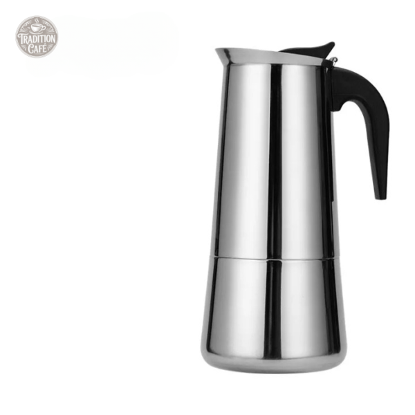 cafetiere-6-tasses-acier-inoxydable-grand-format-1 Cafetiere Italienne 12 Tasses en Inox avec poignée ergonomique