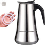 Cafetiere en Inox pour 12 tasses, design ergonomique