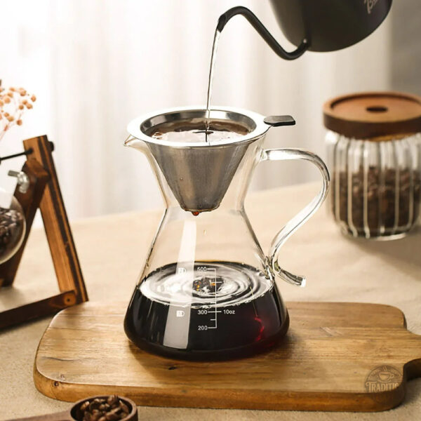 cafetiere-filtre-manuelle-design-moderne-ergonomique-1 Cafetière manuelle en verre avec filtre entonnoir