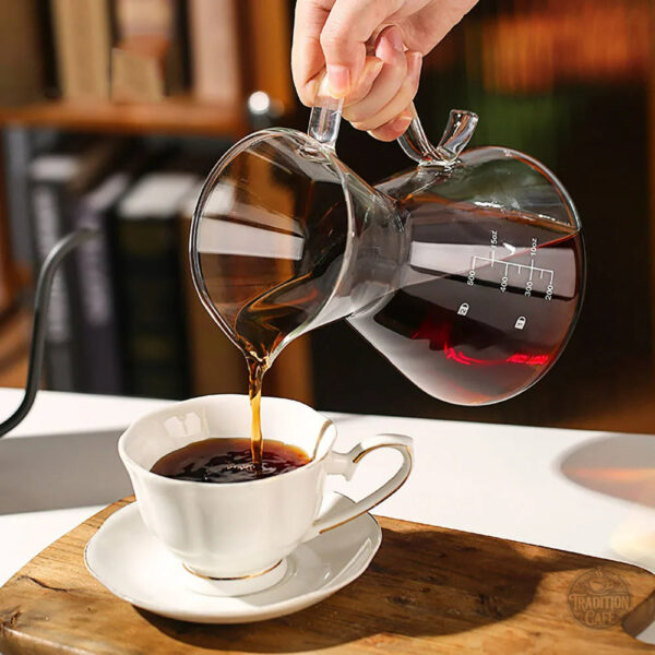 Cafetière en verre pour préparation de café