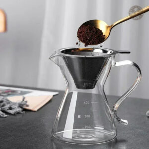 Filtre entonnoir pour cafetière manuelle