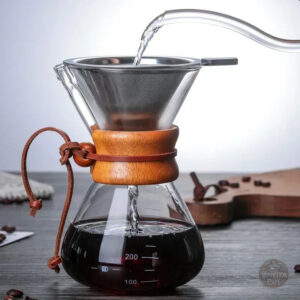 Cafetière en verre pour un café savoureux