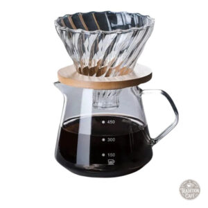 Cafetière filtre manuelle transparente et durable
