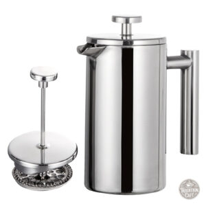 Cafetière à piston isotherme, design pratique et élégant