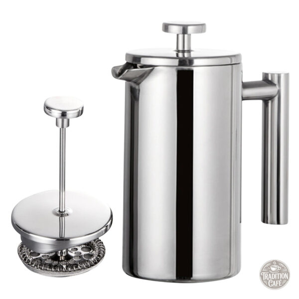 Cafetière à piston isotherme, design pratique et élégant