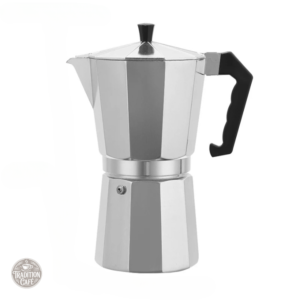 Cafetière Italienne Vintage 12 Tasses en Aluminium