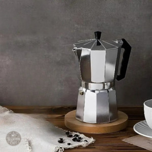 Cafetière aluminium pour 12 tasses, style vintage