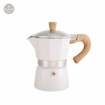 Cafetière Italienne 2 Tasses Aluminium Blanc