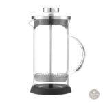 Cafetière à piston, verre résistant, style moderne