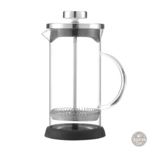 Cafetière à piston, verre résistant, style moderne