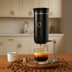 Cafetière compacte avec fonctions multiples pour les voyageurs