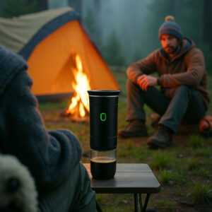 Accessoire pratique pour amateurs de café en extérieur