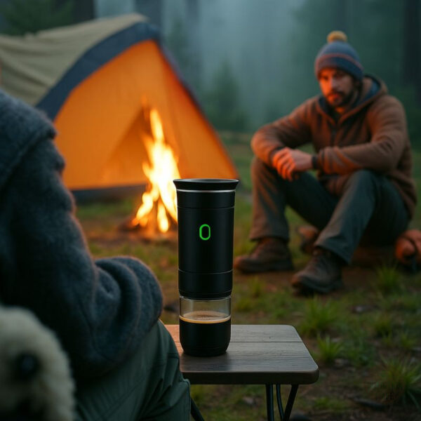 Accessoire pratique pour amateurs de café en extérieur