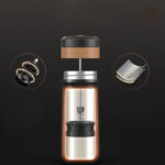 Cafetière pratique en inox pour un café savoureux
