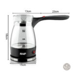 Design moderne en acier inoxydable pour café turc