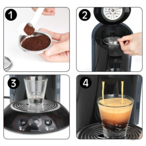 Capsule en inox pour café Senseo durable