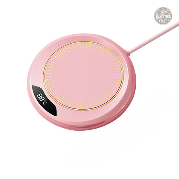 Chauffe-tasse USB élégant et pratique en couleur rose