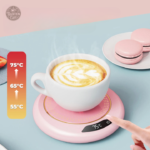 Chauffe-tasse rose, idéal pour garder votre boisson chaude