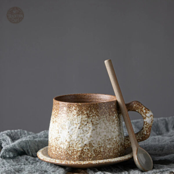 Cuillère céramique pour Moka, charme vintage authentique