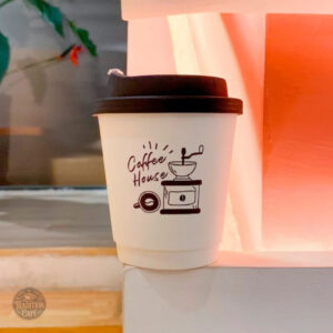 Café gobelet avec couvercle, pack de 10