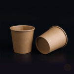 Emballage de gobelets café Kraft, 100 par lot